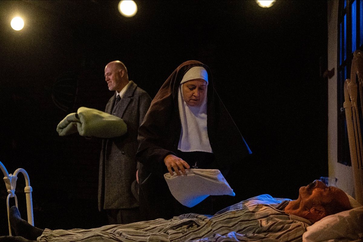 Escena de 'L'home del vol vertical' de La Fornal d'Espectacles ::   Fotografia: Joan Servera