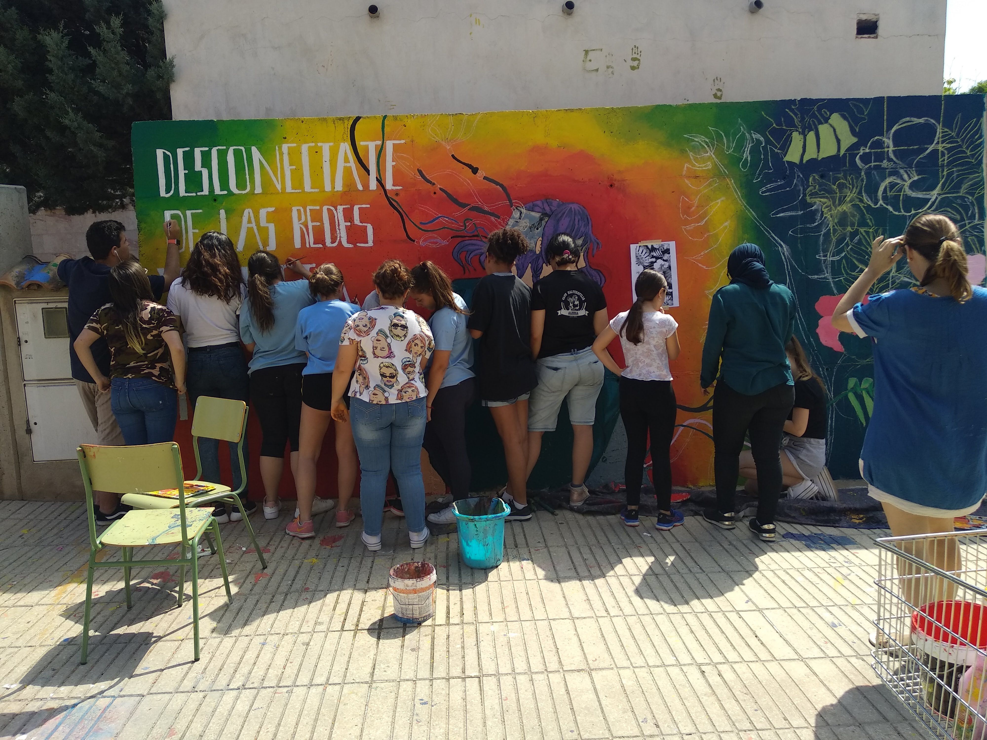 Uno de los murales creativos del AlqueriARTE 