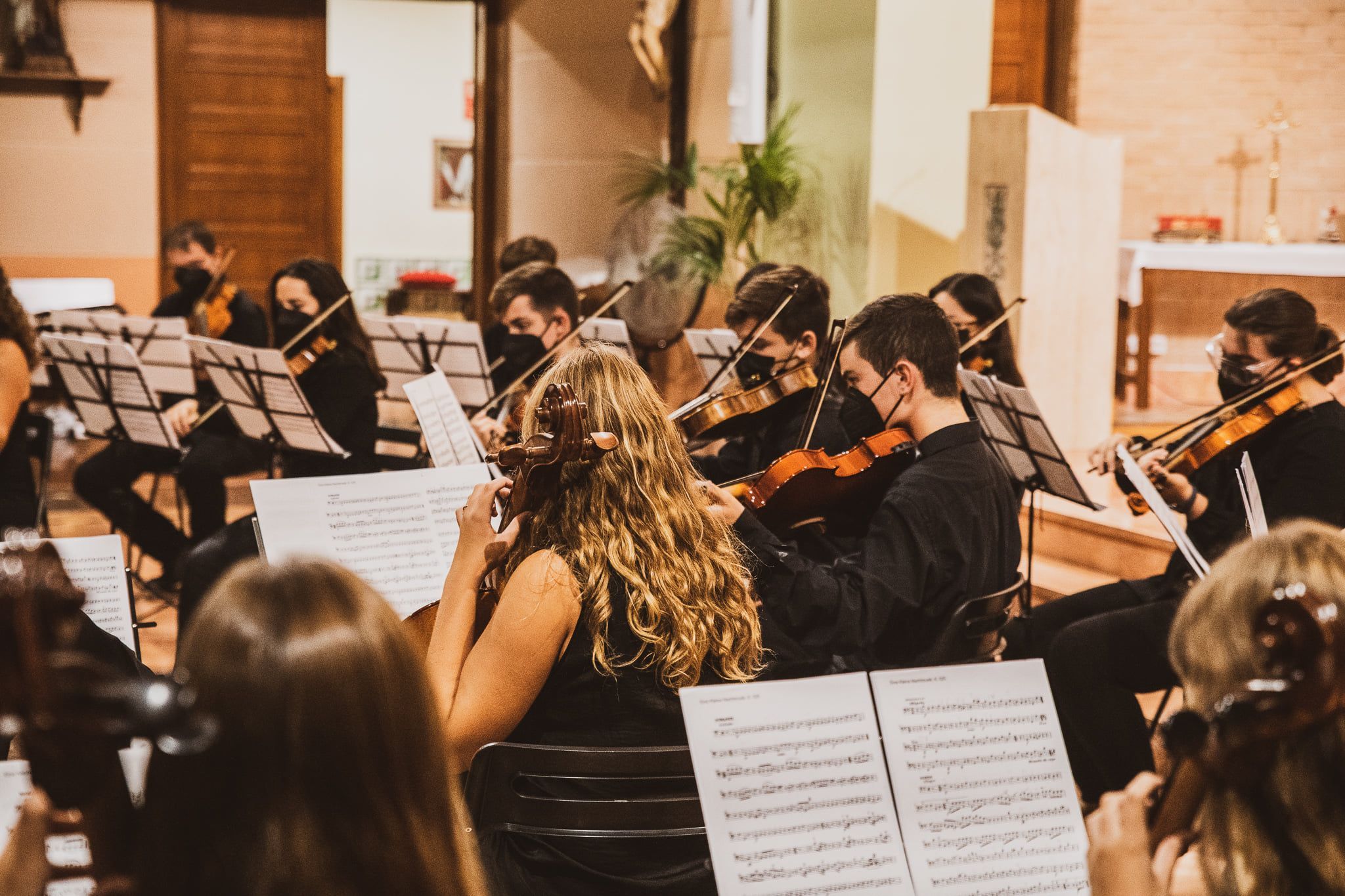 Una orquesta sinfónica en concierto. Foto: FSMCV @sociedadesmusicales