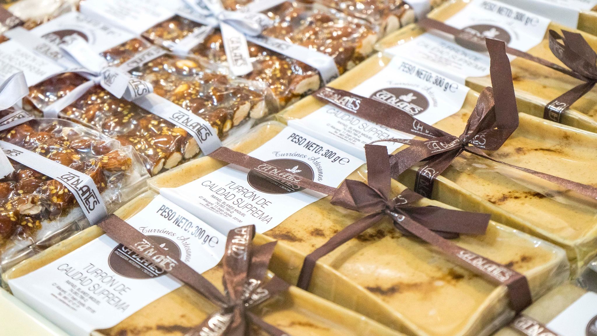 Turrón de la Feria de Navidad de Xixona 2021. Imagen: @FeriaNavidadJijona