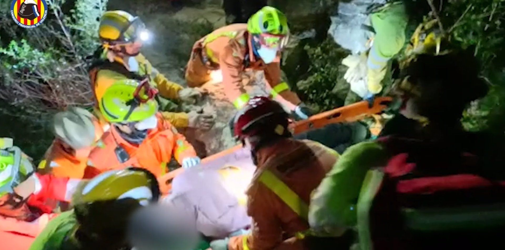 Rescat d'un escalador a Chulilla