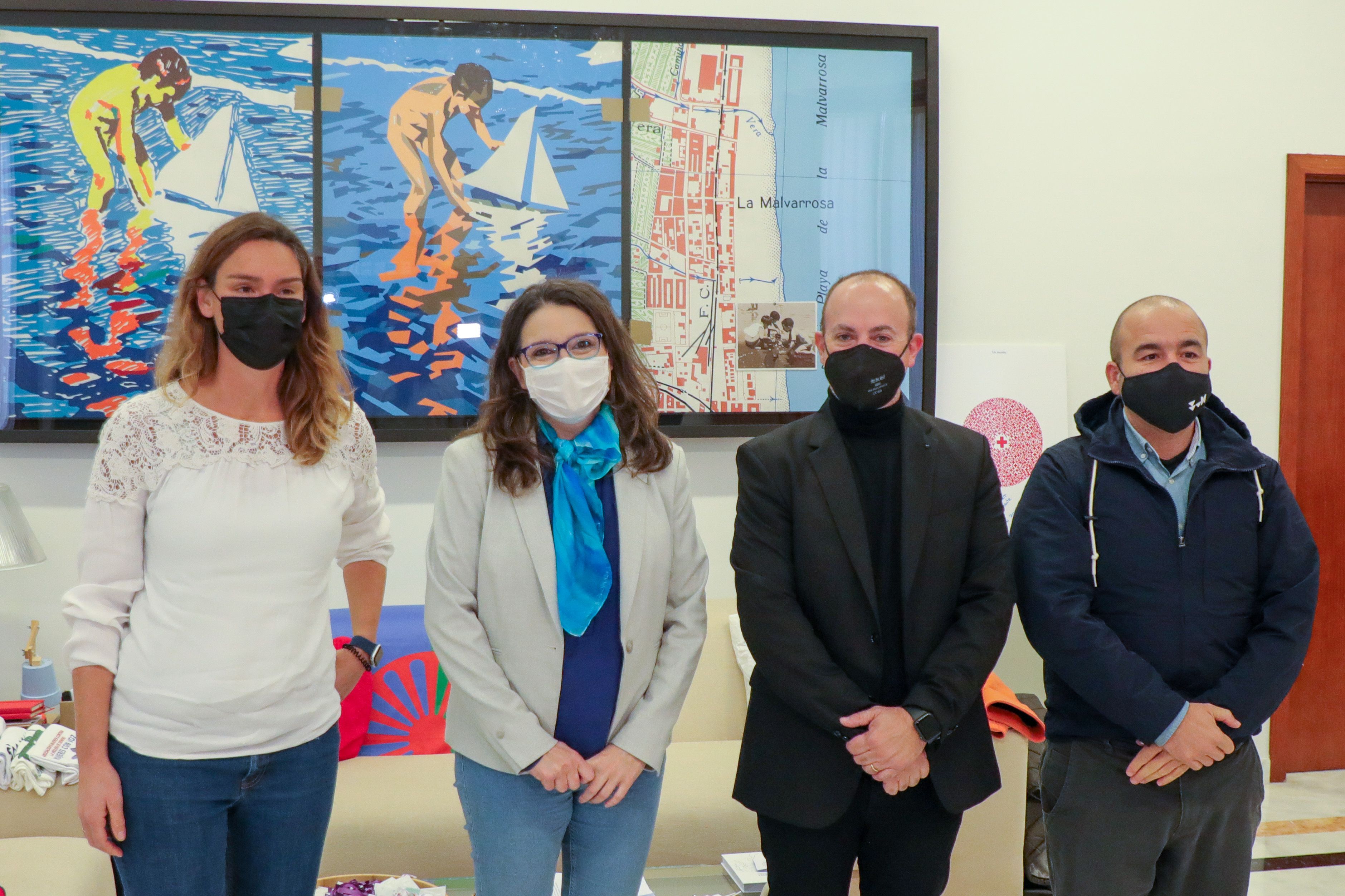 La vicepresidenta Mónica Oltra s'ha reunit amb Xavi Calvo, director de World Design Capital València 2022