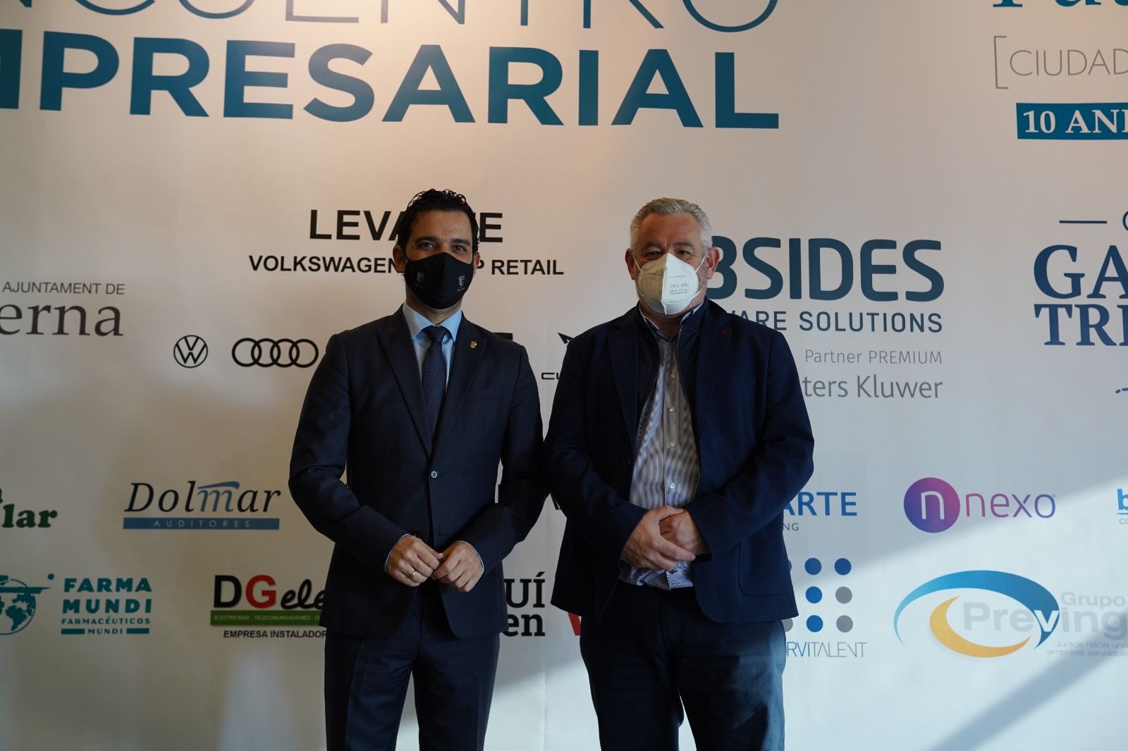 El Alcalde de Paterna, Juan A. Sagredo y Pte APYMEP, Vicente Peñalver