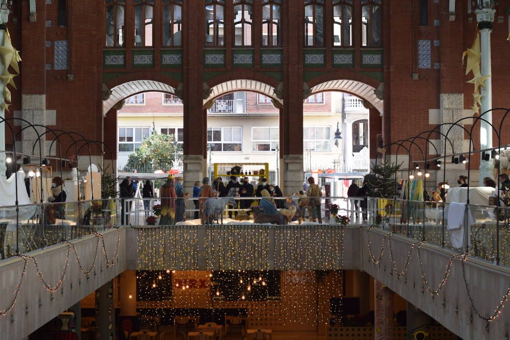 Belén del Mercado de Colón de Valencia 2021 - Foto: Luna Mata