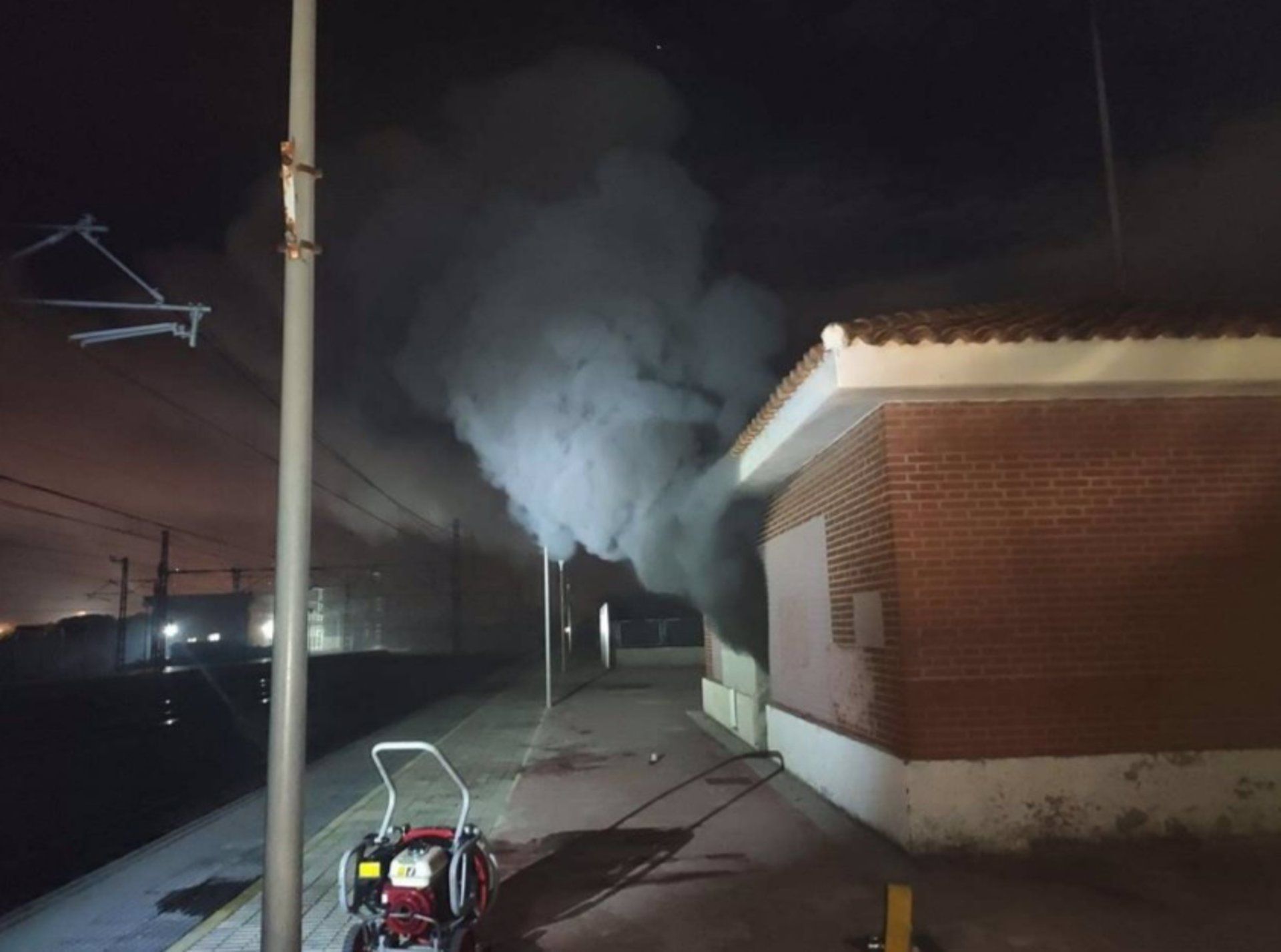 Incendio en la estación de Massalfassar