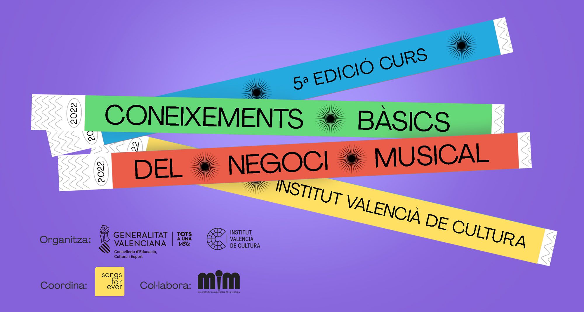 Cartell publicitari de la 5a edició del curs sobre la indústria musical
