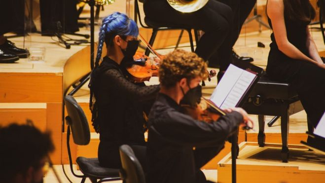 Músicos de orquesta en un concierto / Foto: @FSMCV