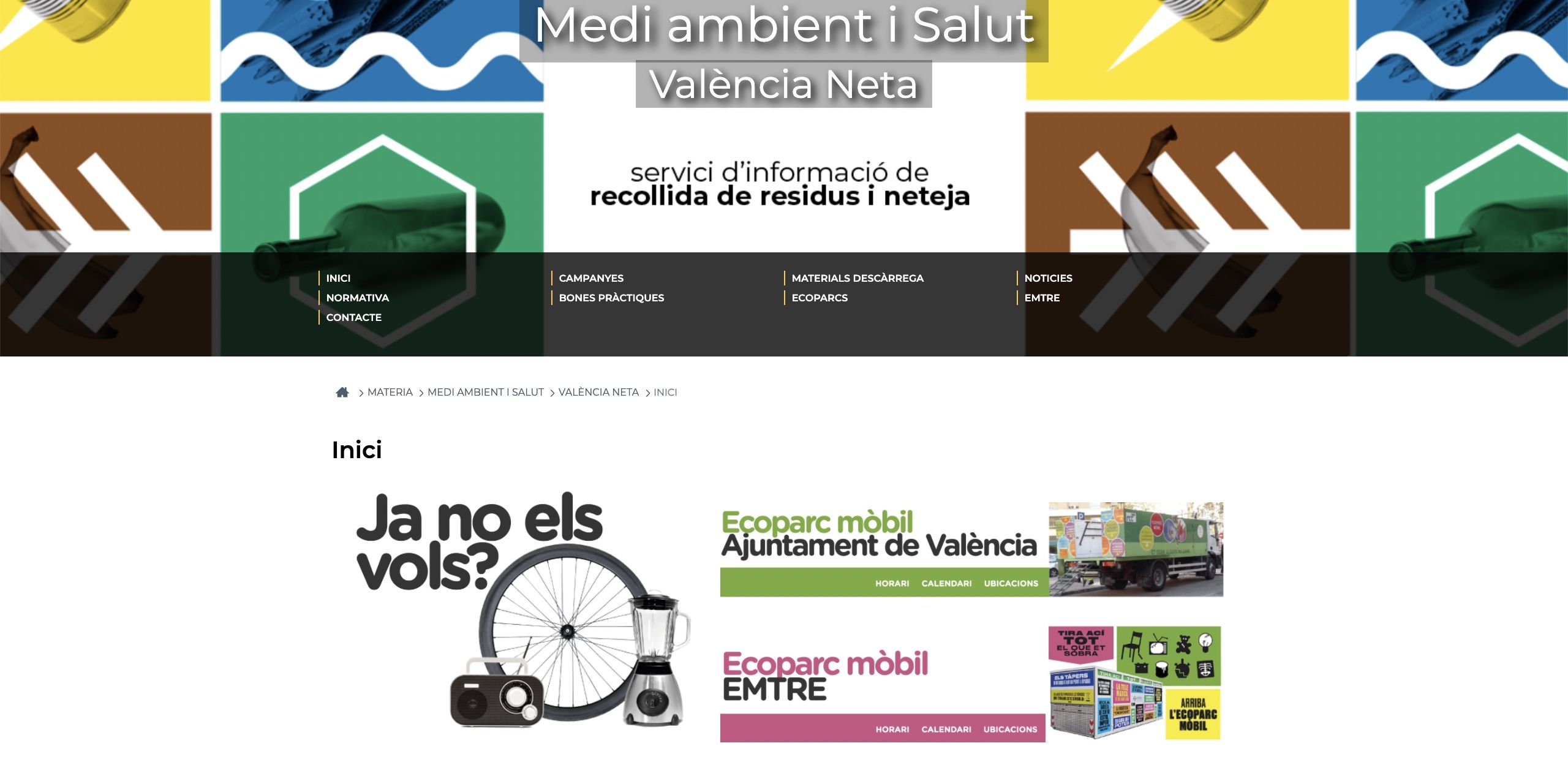 Nueva web del Servicio de Limpieza y Gestión de Residuos