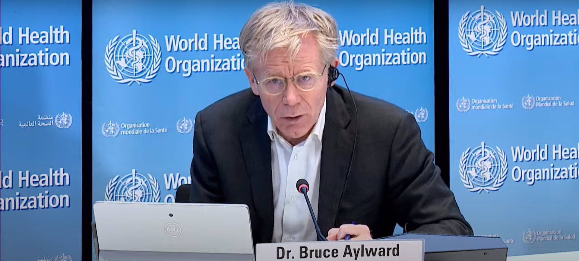 El doctor Bruce Aylward, assessor de l'OMS