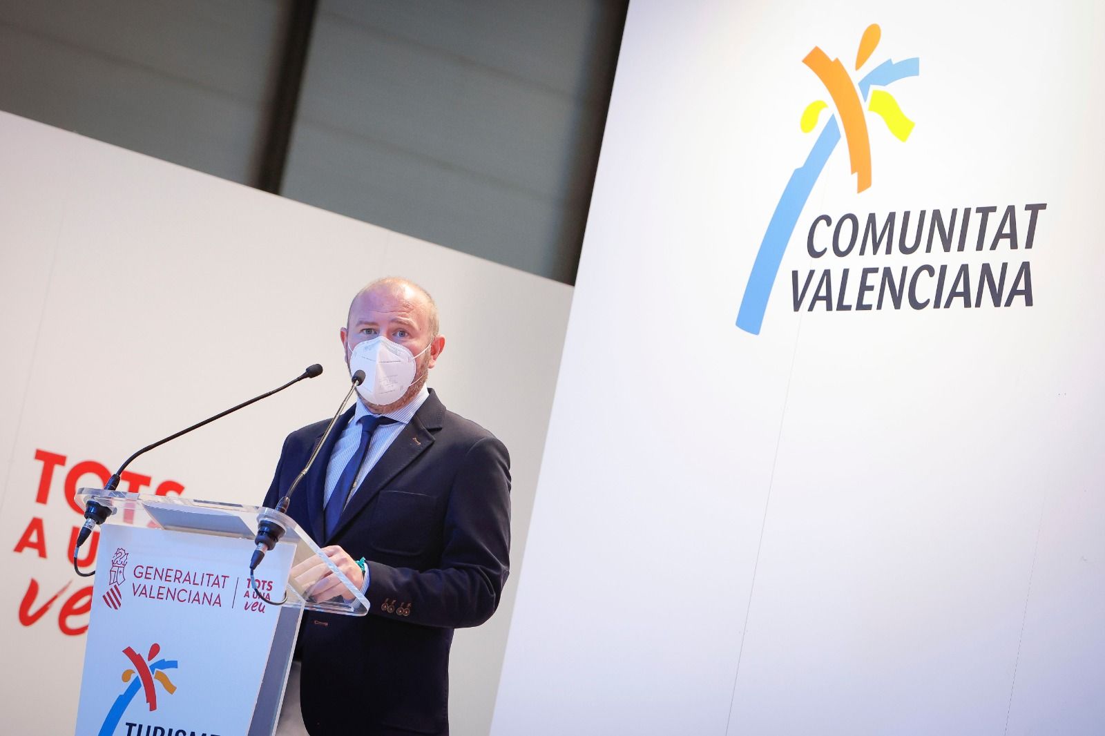 El president de la Diputació, Toni Gaspar, en Fitur