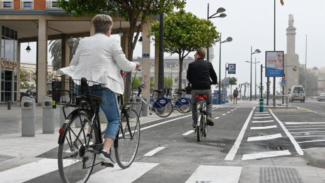 Carril bici en València