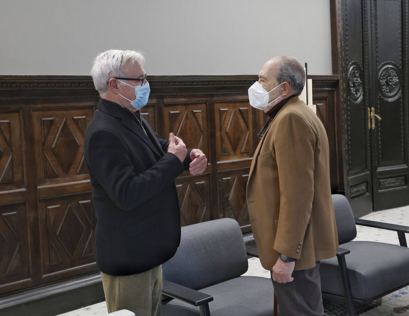 El alcalde de València, Joan Ribó, con Carlos San Juan