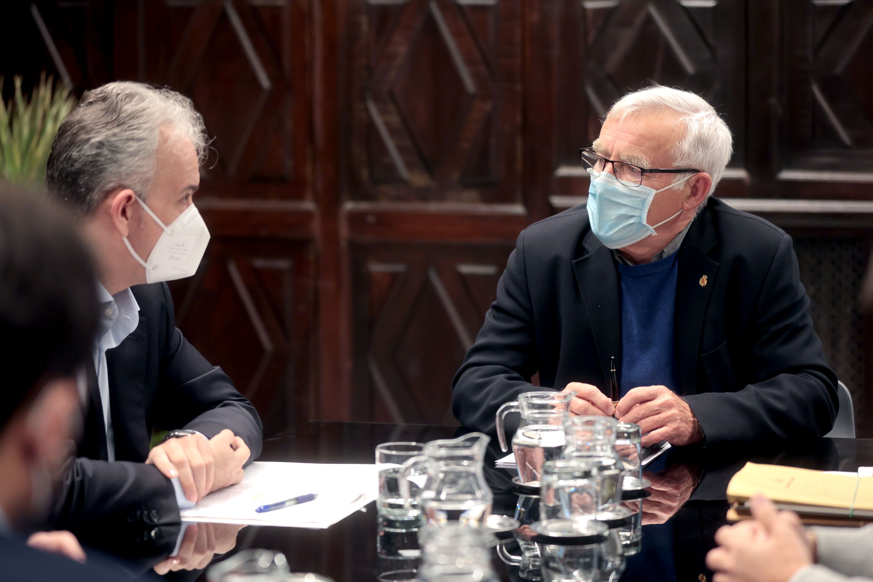 Reunió entre Ribó i el conseller d'Habitatge Héctor Illueca