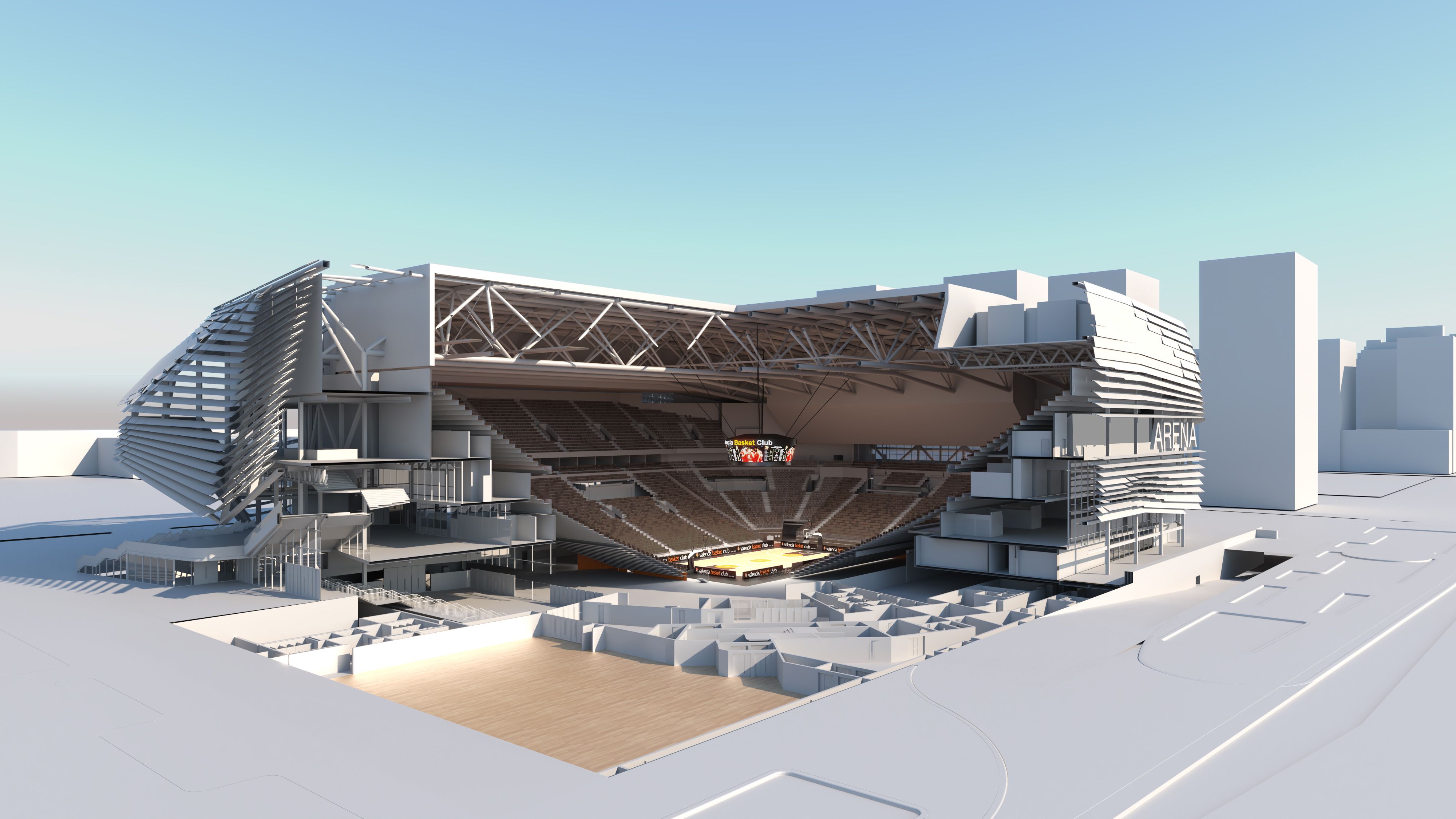 Esquelet del Casal España Arena de València