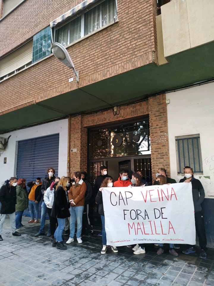 Paralització de desnonament a Malilla