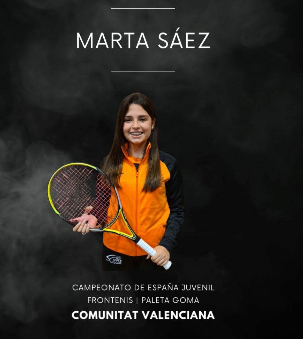 La deportista de Alaquàs Marta Sáez Gutiérrez 