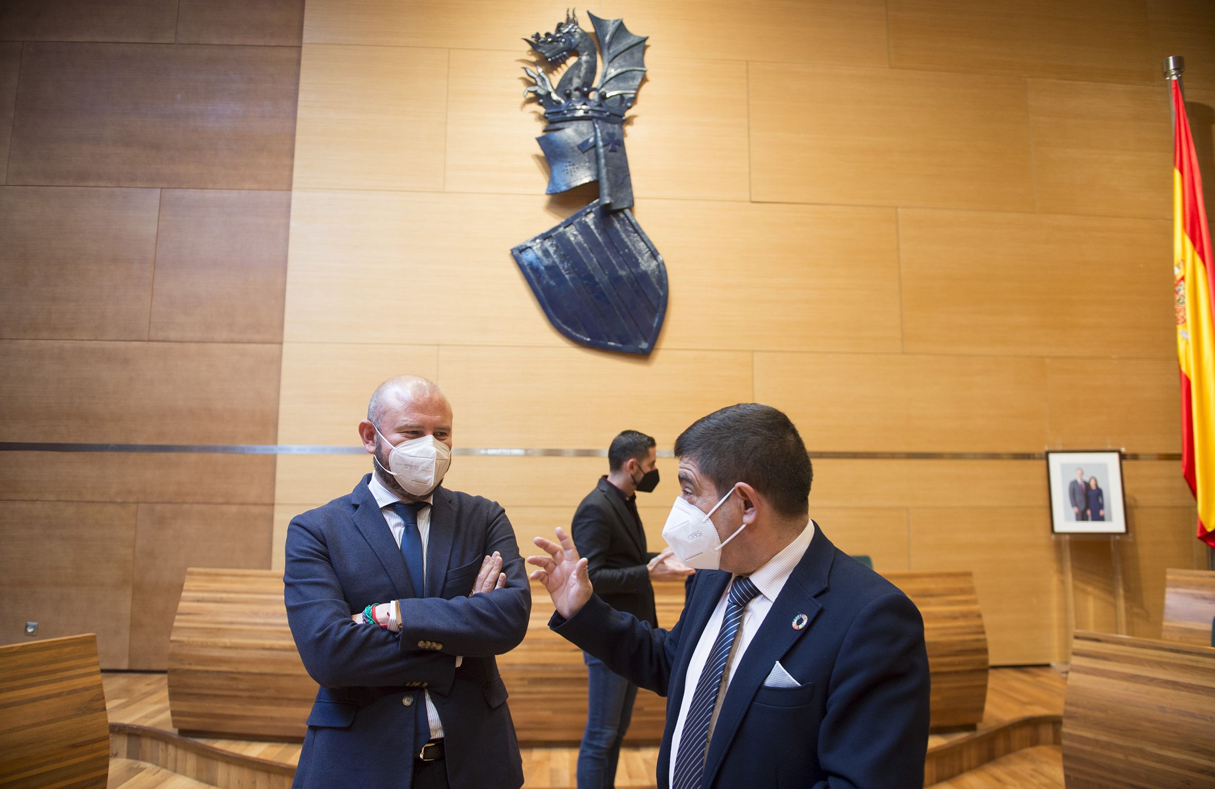 El president de la Diputació de València, Toni Gaspar, i el de la Diputació de Jaén, Francisco Reyes