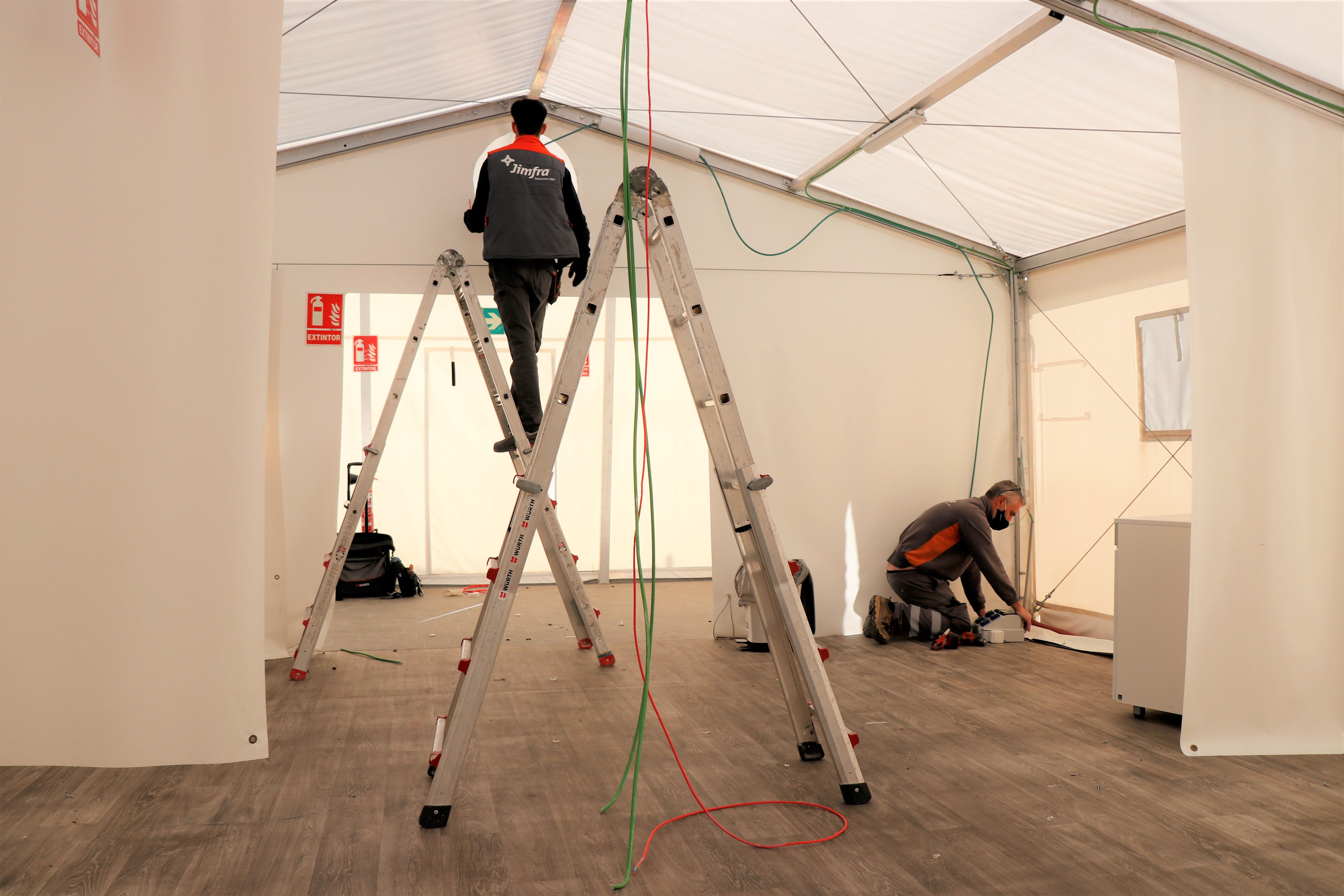 Comença el desmuntatge de l'hospital de campanya de La Fe