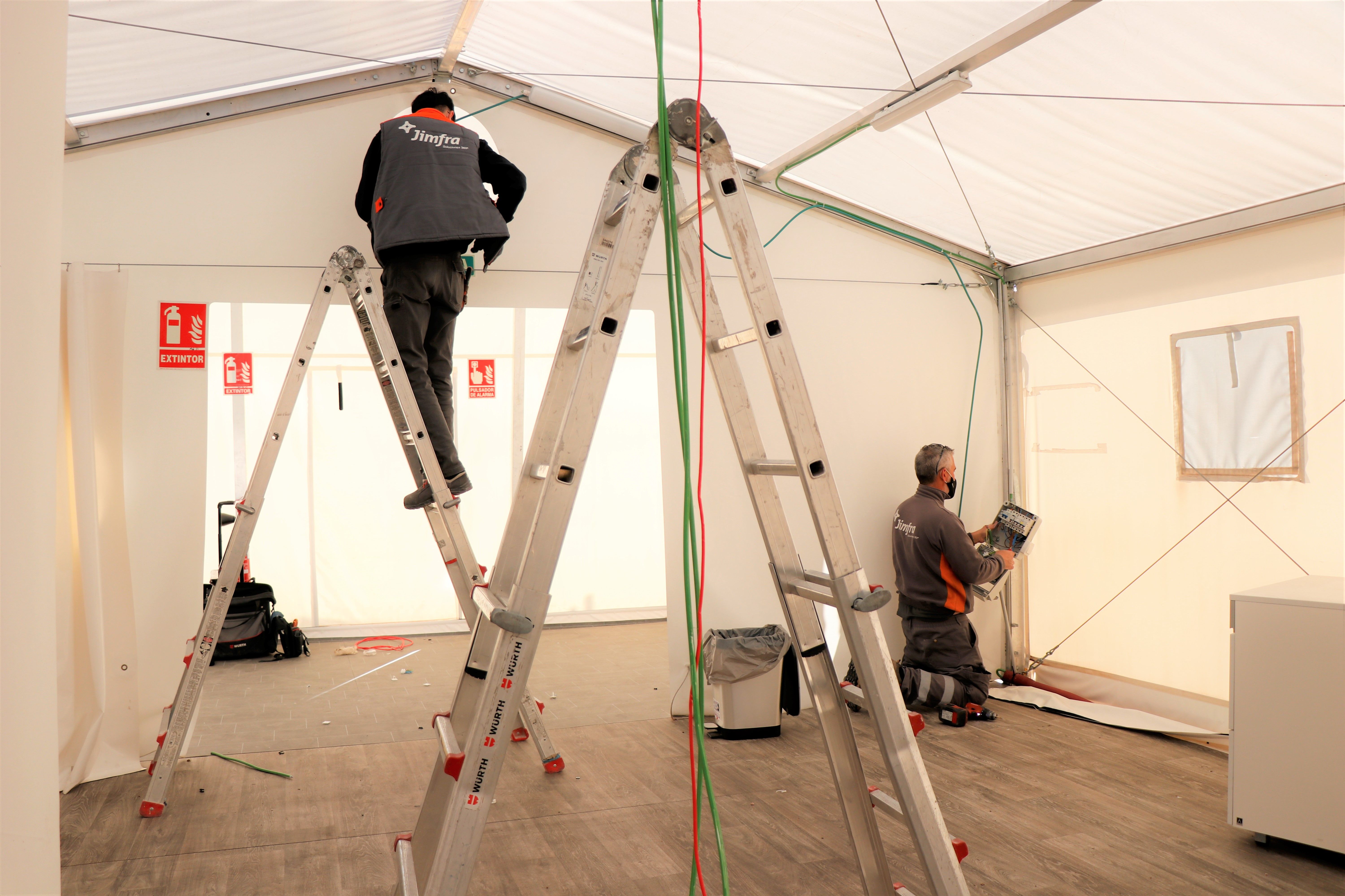 Comença el desmuntatge de l'hospital de campanya de La Fe