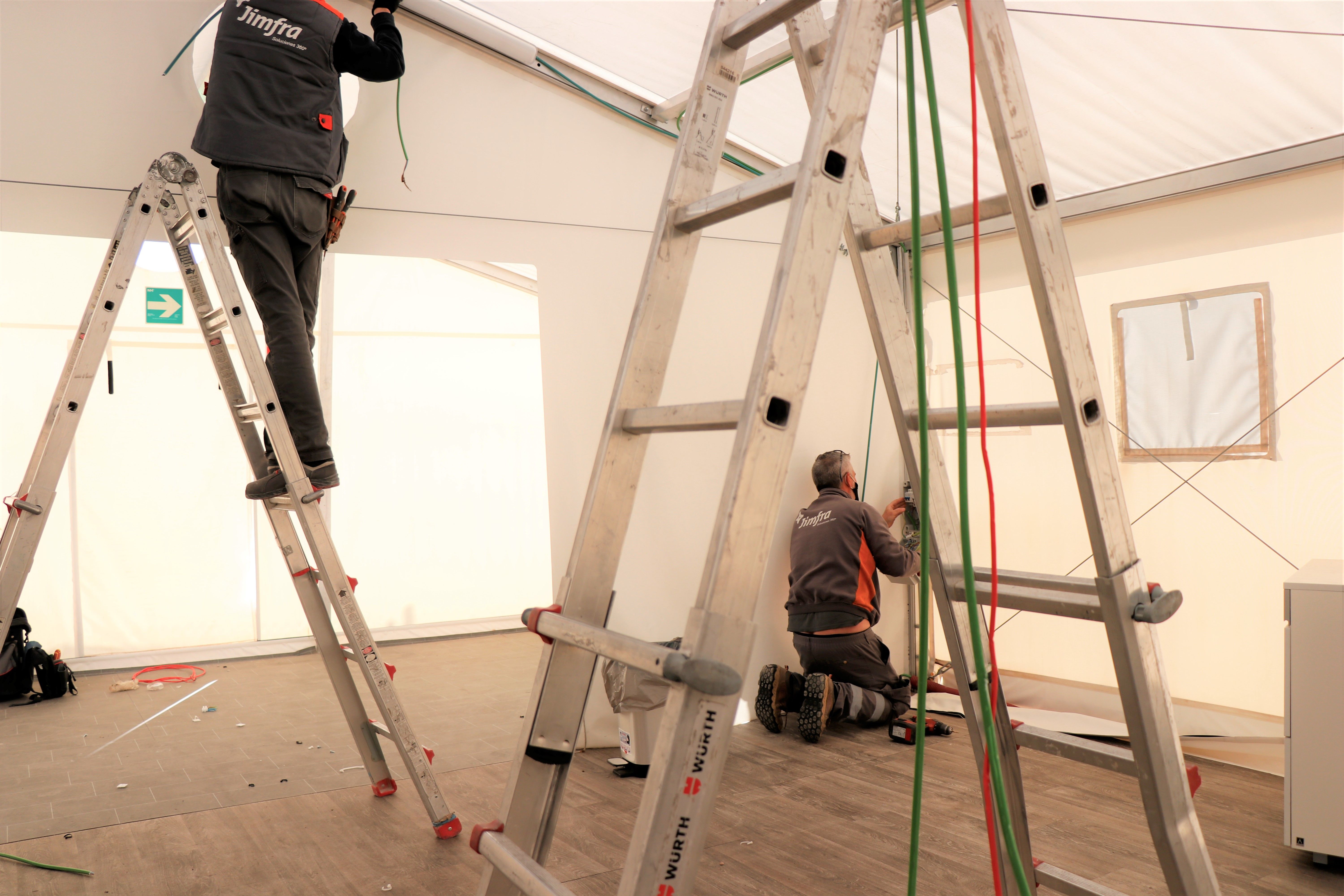 Comença el desmuntatge de l'hospital de campanya de La Fe