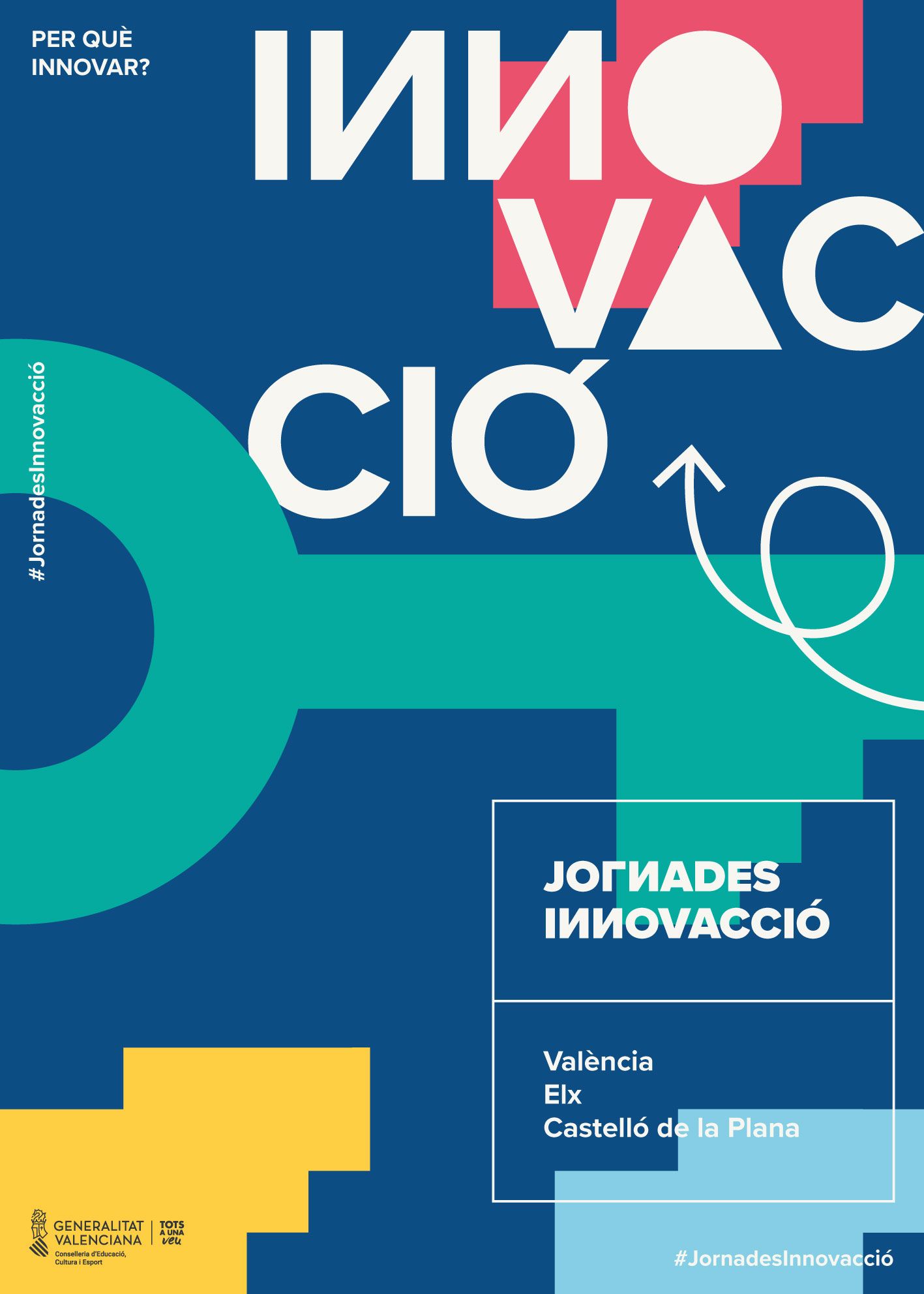 Cartel de las jornadas 'InnovAcció' dedicadas a potenciar la innovación educativa