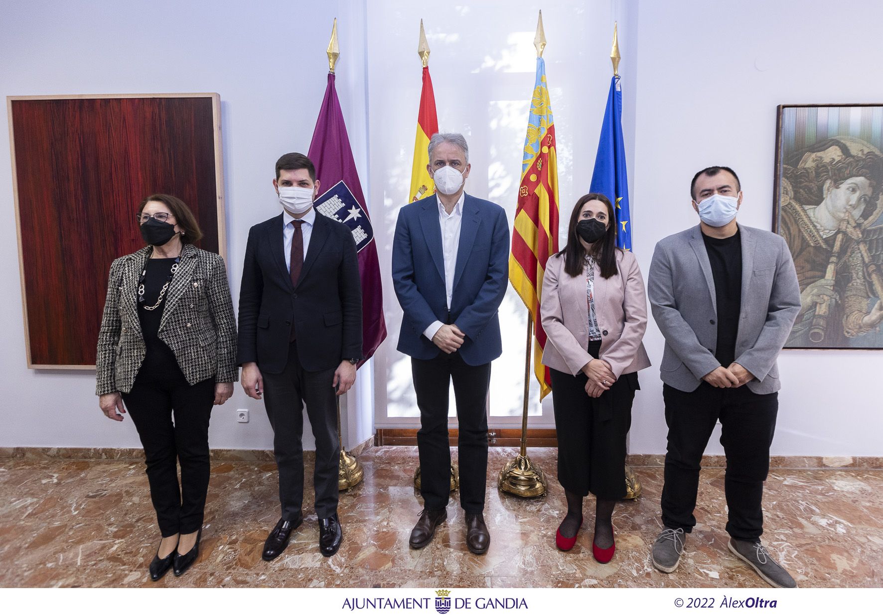 Héctor Illueca ha visitado el Ayuntamiento de Gandia. Imagen de Àlex Oltra