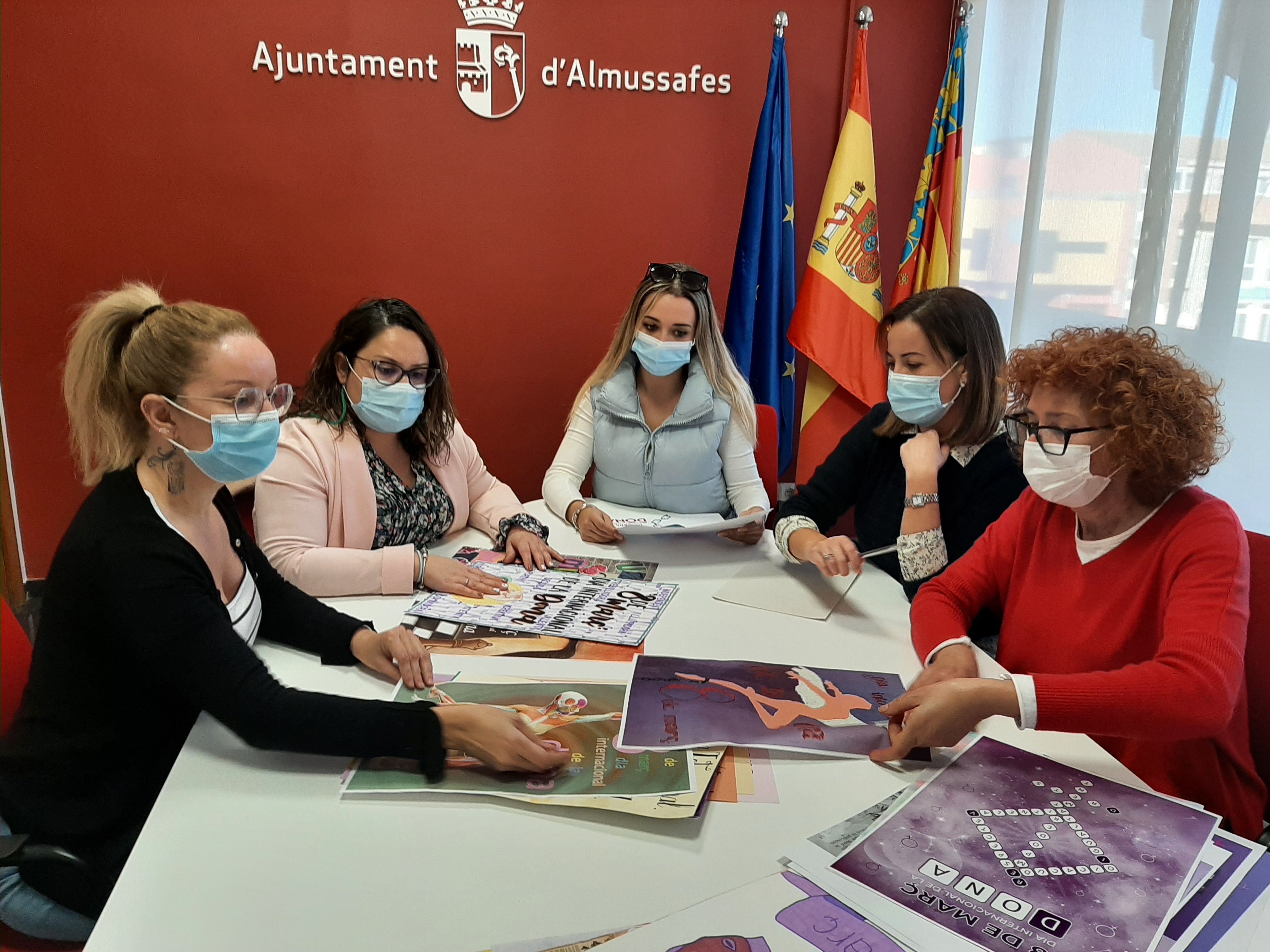 Jurado del concurso de carteles de la VII Semana por la Igualdad de Almussafes