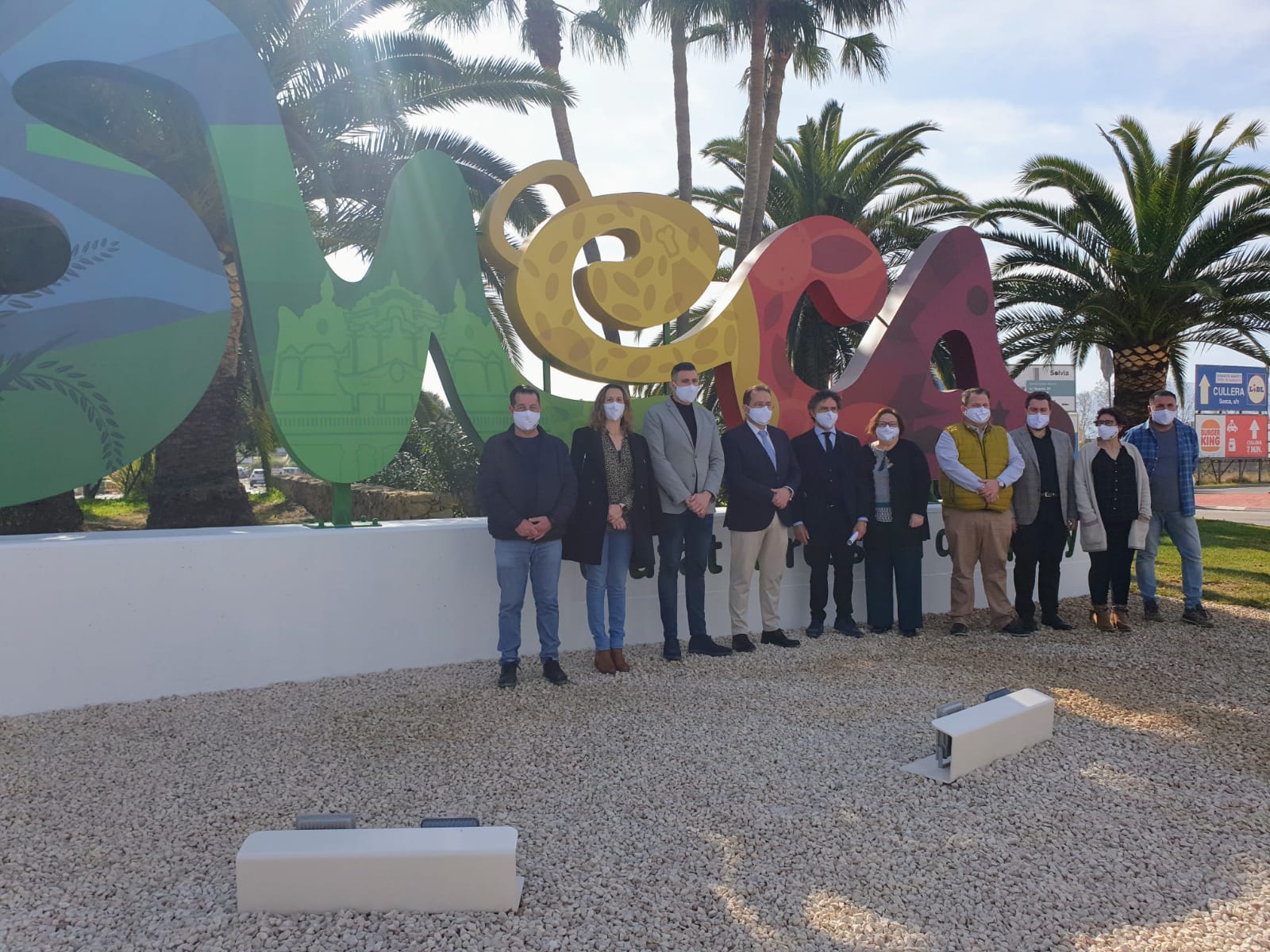 Sueca presenta su Marca Turística visible en una de las entradas principales de la ciudad