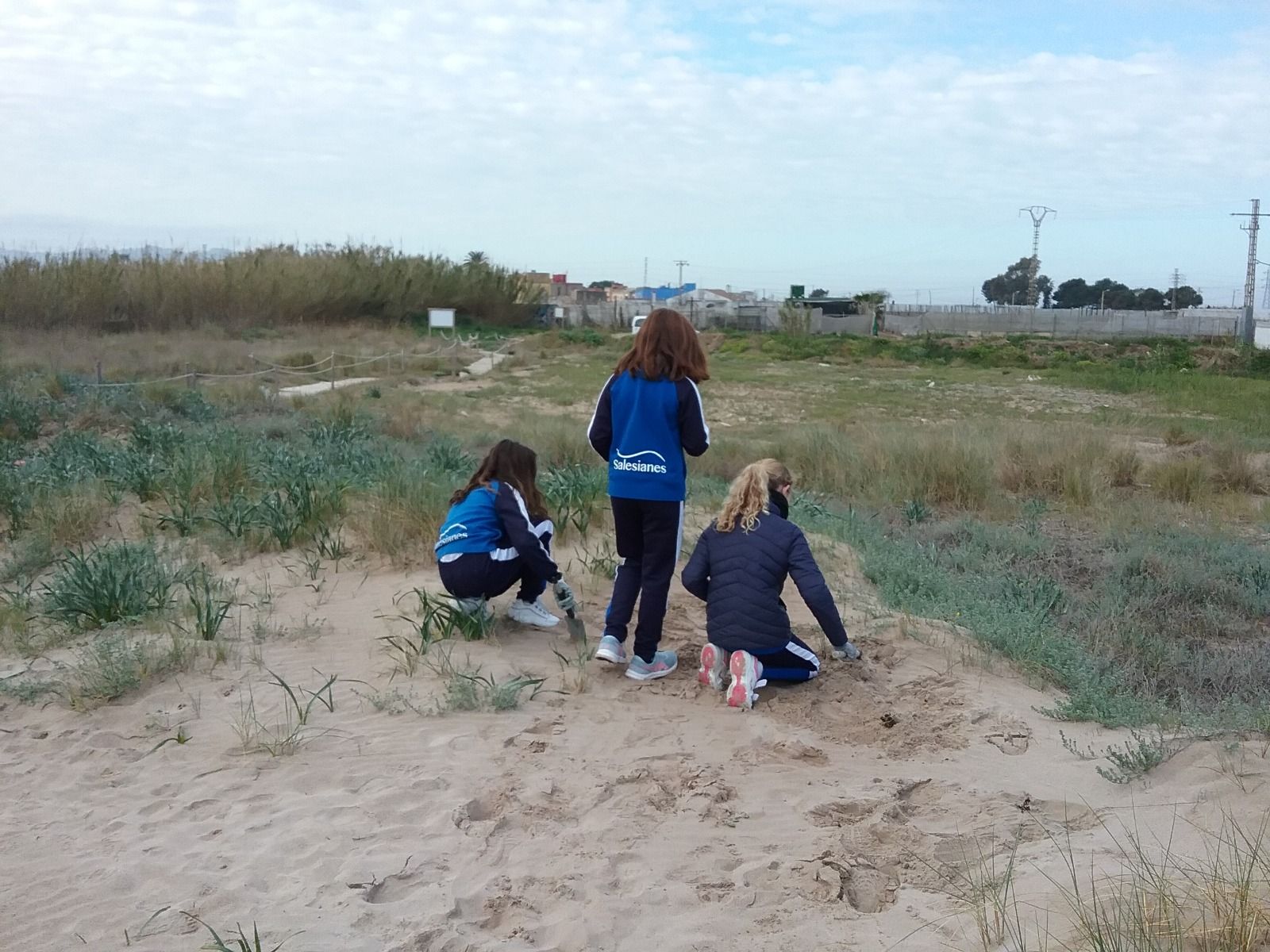 Alumnes del col·legi Mª Auxiliadora participen en una jornada de voluntariat mediambiental