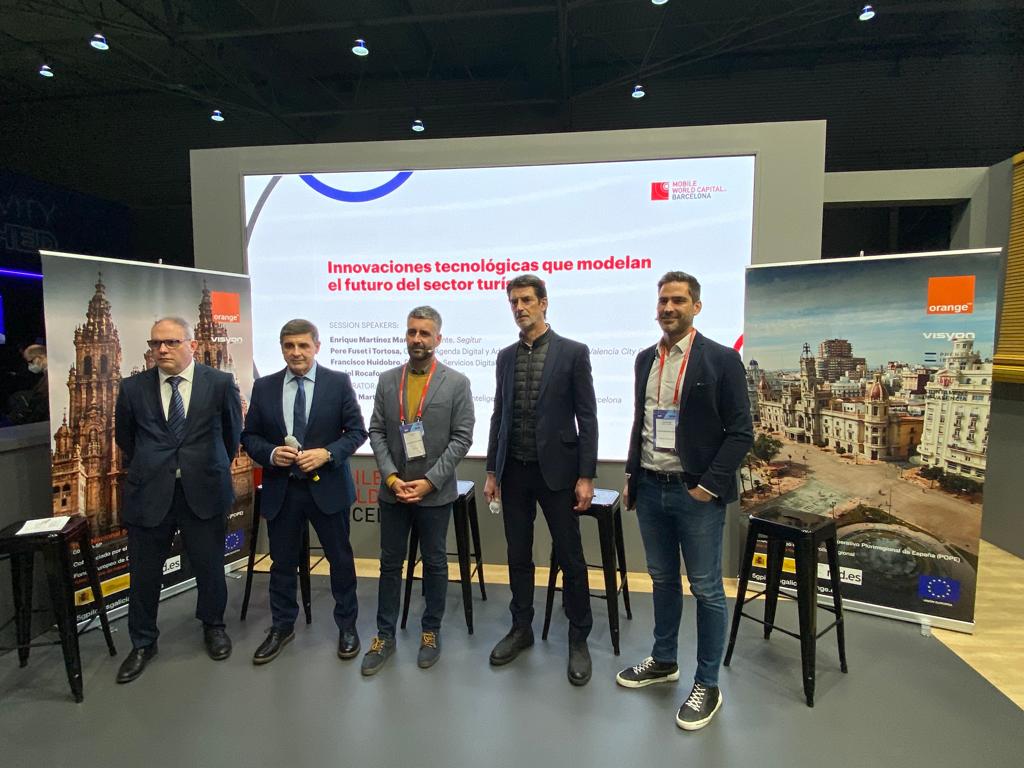 El concejal Pere Fuset en el Mobile Word Gongress 2022