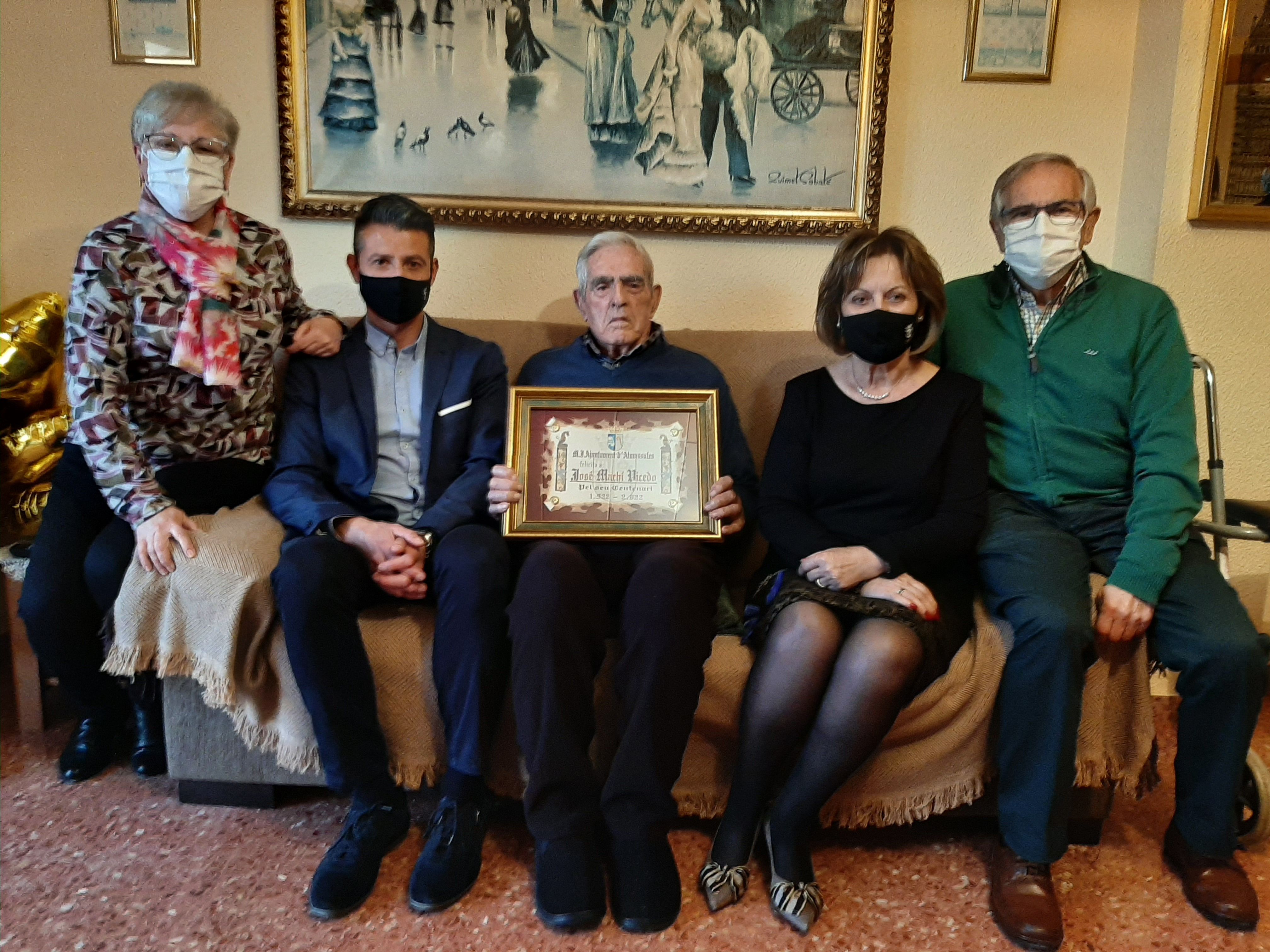 El vecino de Almussafes, José Machí Vicedo cumple hoy 100 años