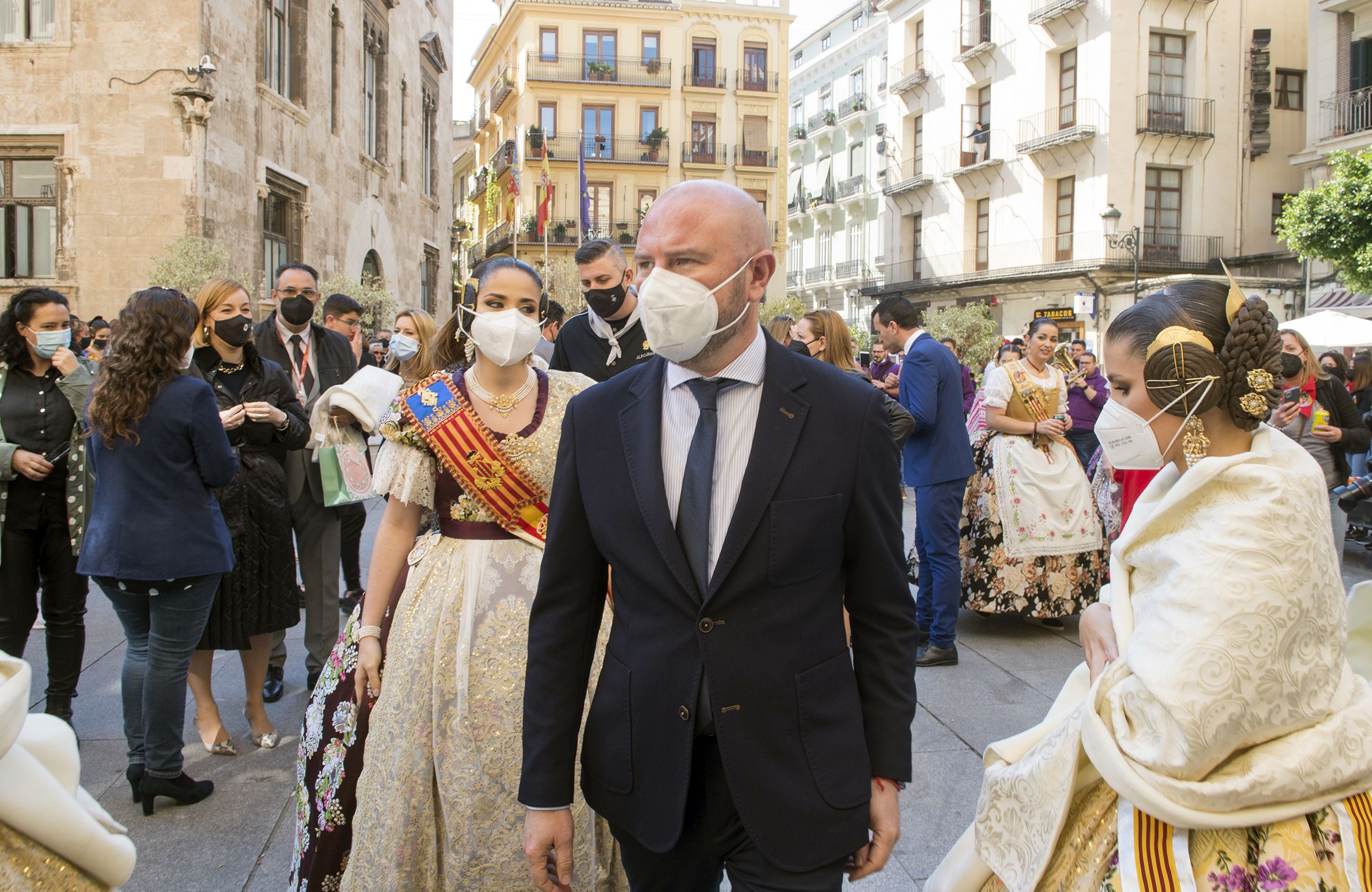El president de la Diputació, Toni Gaspar, en la recepció de les Juntes Locals  