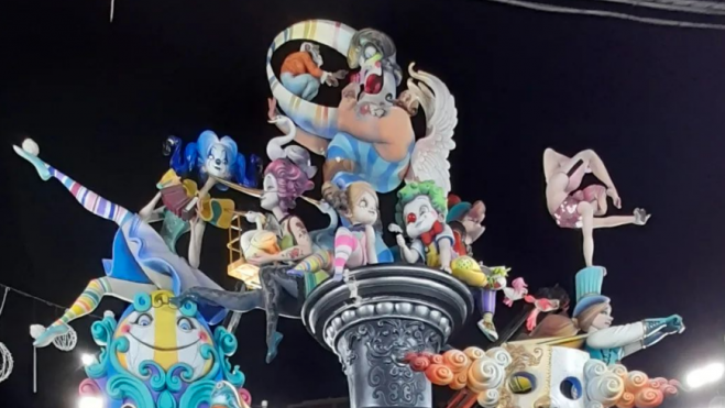 Parte superior de la Falla Malvarrosa de 2022 Parte superior de la Falla Malvarrosa de 2022