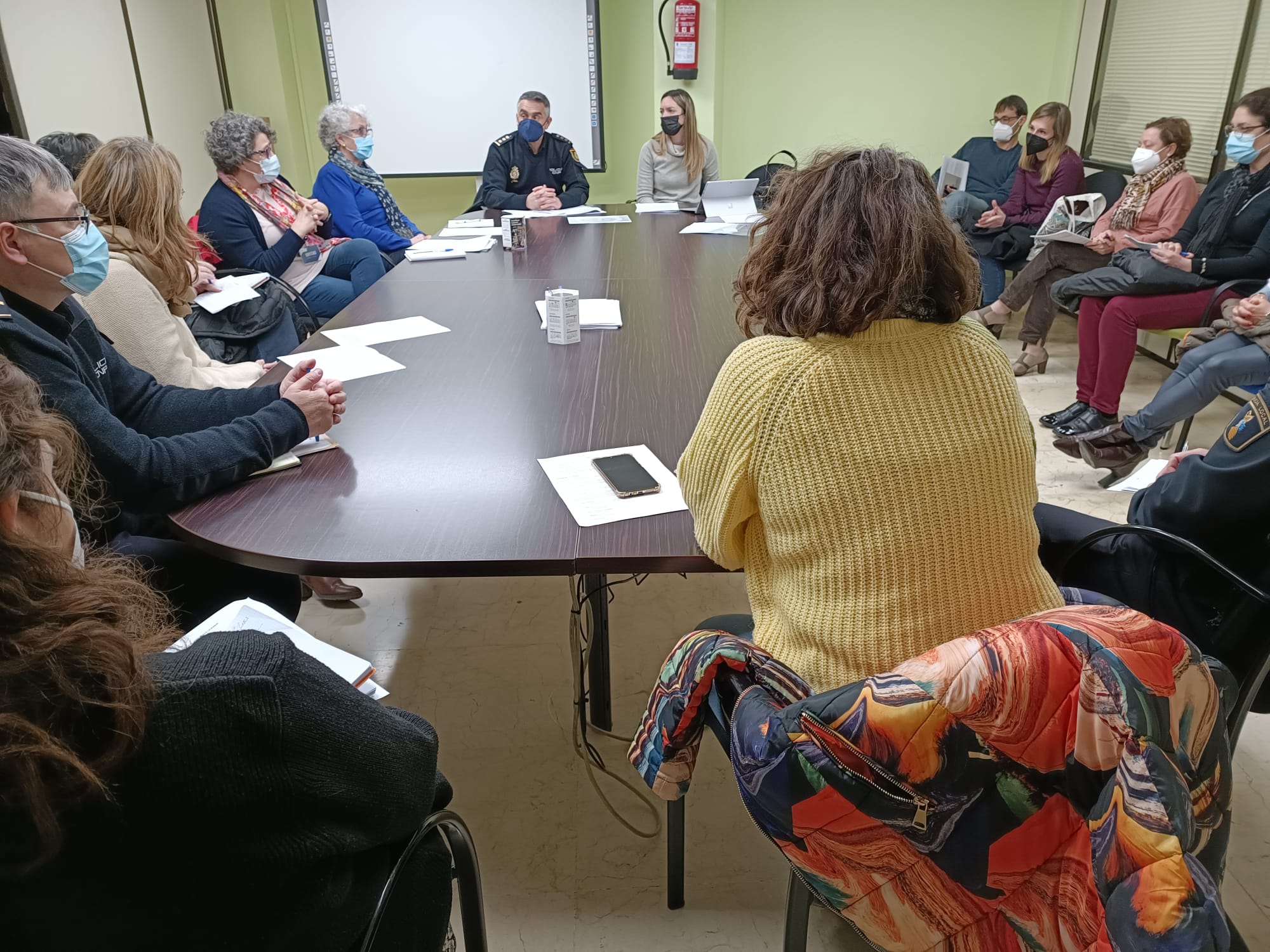 Reunión de los diferentes departamentos del Ayuntamiento de Alzira