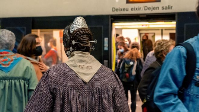 Servicio de Metrovalencia durante las Fallas