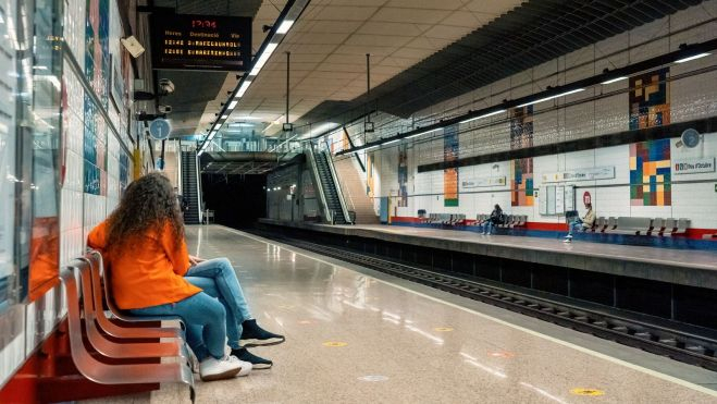 Una de las estaciones de Metrovalencia Una de las estaciones de Metrovalencia