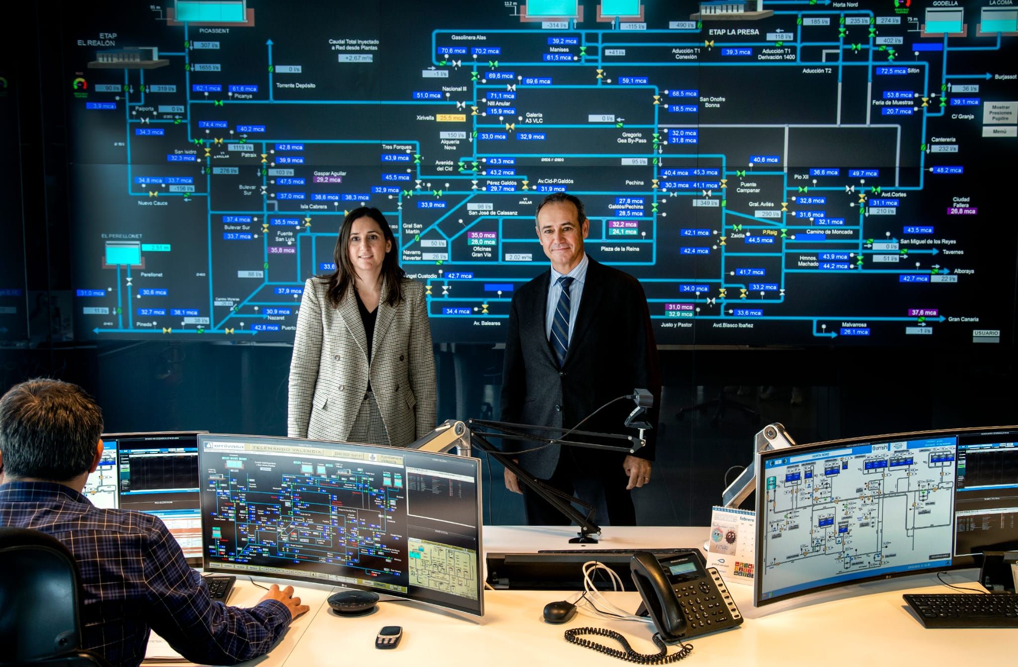 Elisa Valía i el CEO de Global Omnium 