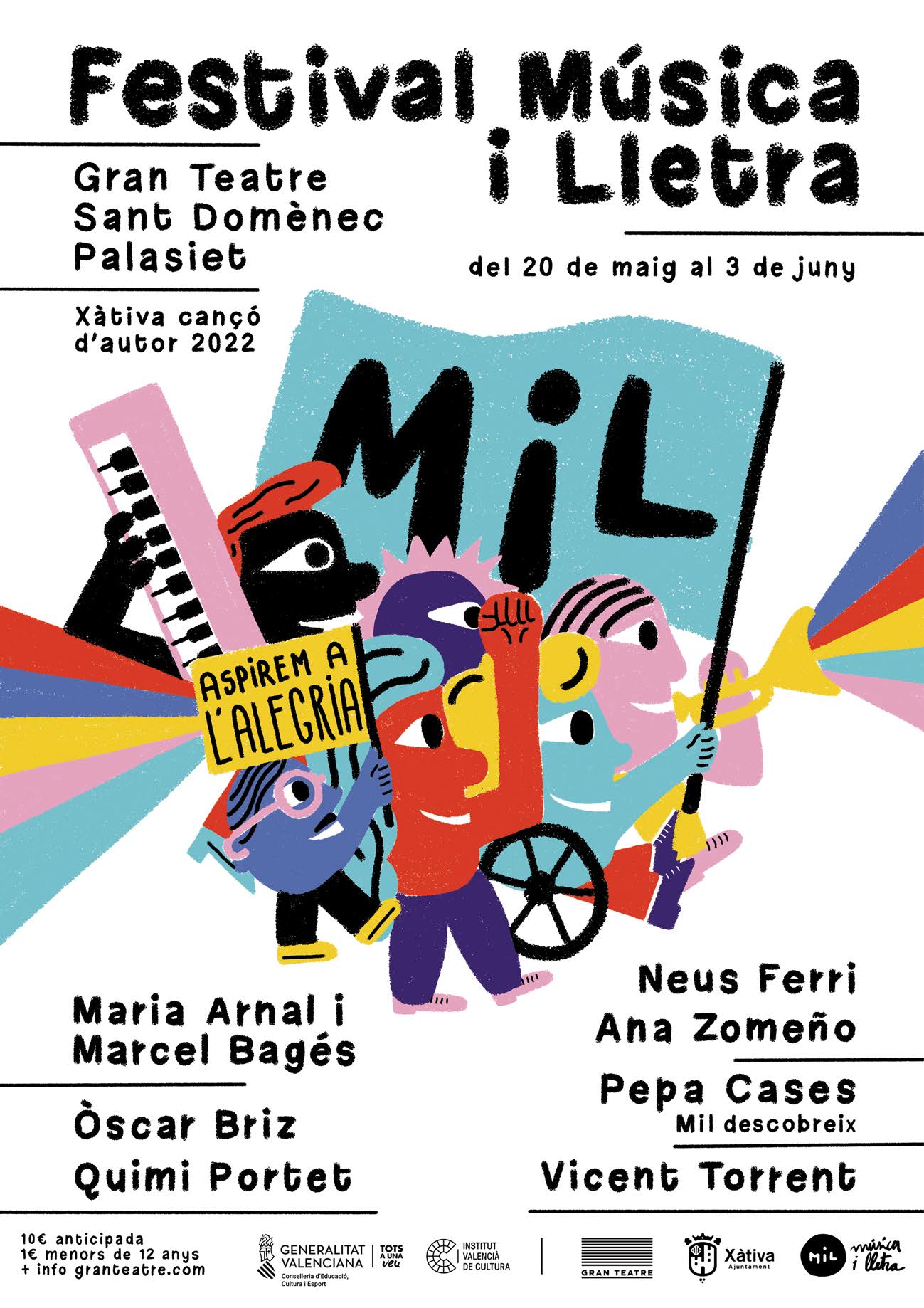 Cartel promocional del Festival MiL a Xàtiva
