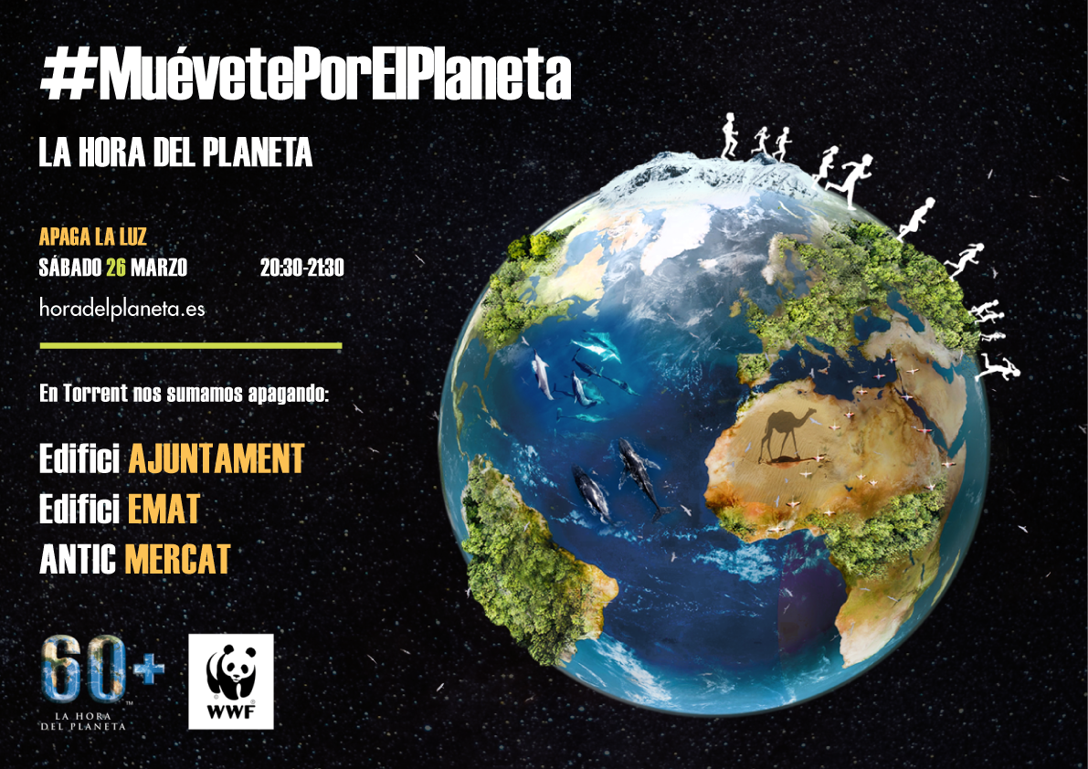 Cartel promocional de la Hora del Planeta a Torrent