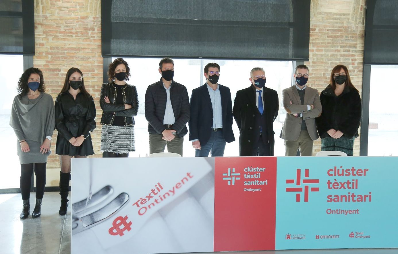 Representantes del Clúster Textil Sanitario