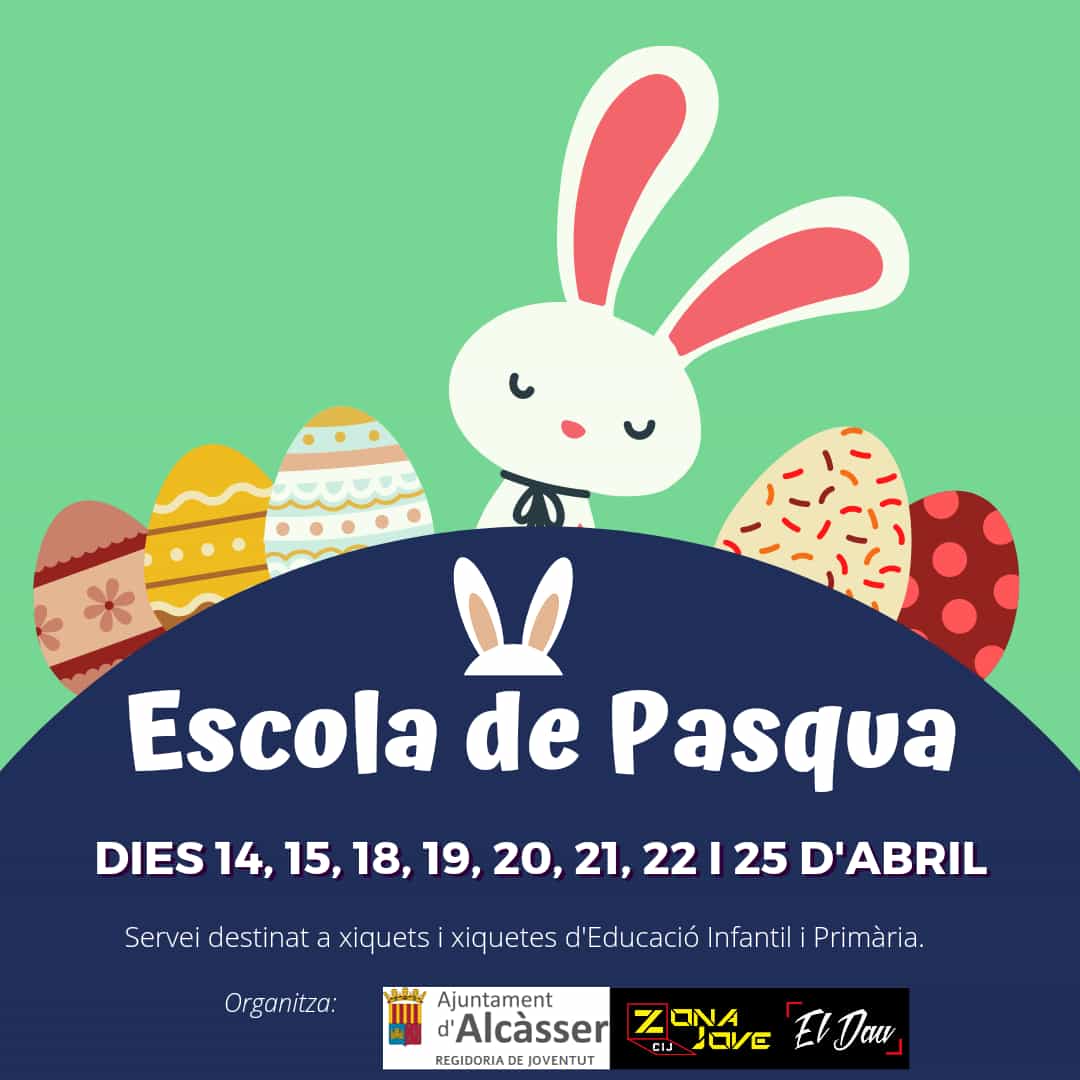Cartell Escuela de Pascua 2022 Alcàsser