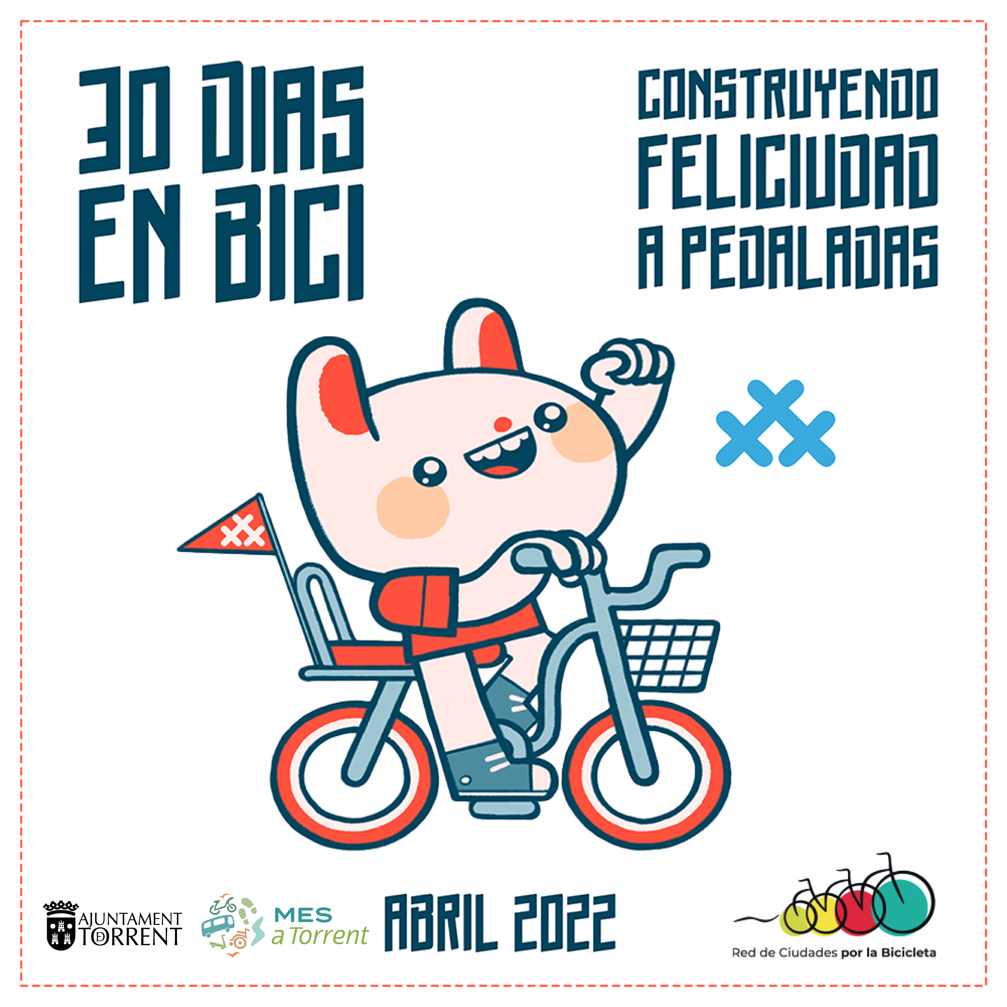 Cartel promocional de Torrent sobre la campaña "30 días en Bici" 