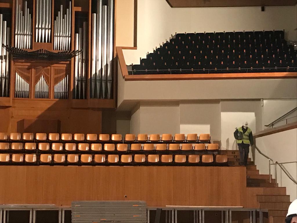 Obres al Palau de la Música de València