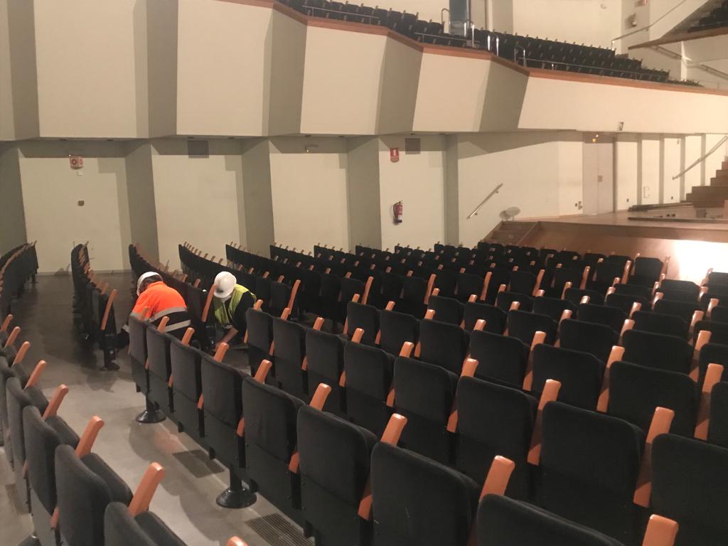 Obres al Palau de la Música de València