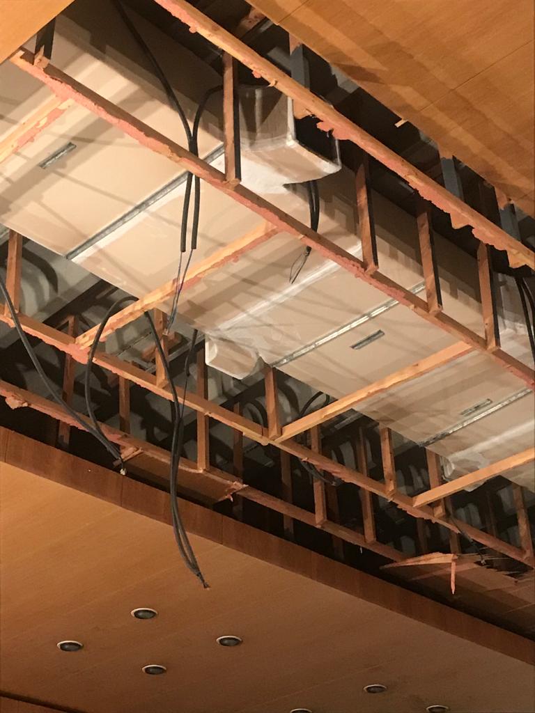 Obres al Palau de la Música de València