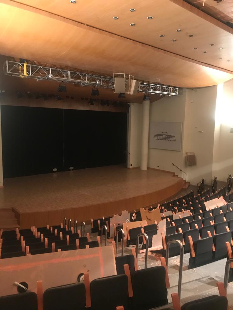 Obres al Palau de la Música de València