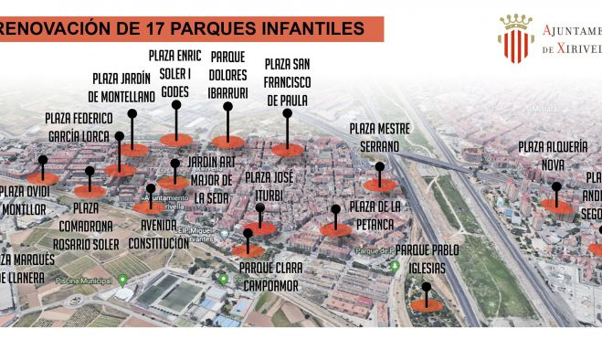 Renovación de parques en Xirivella Renovación de parques en Xirivella