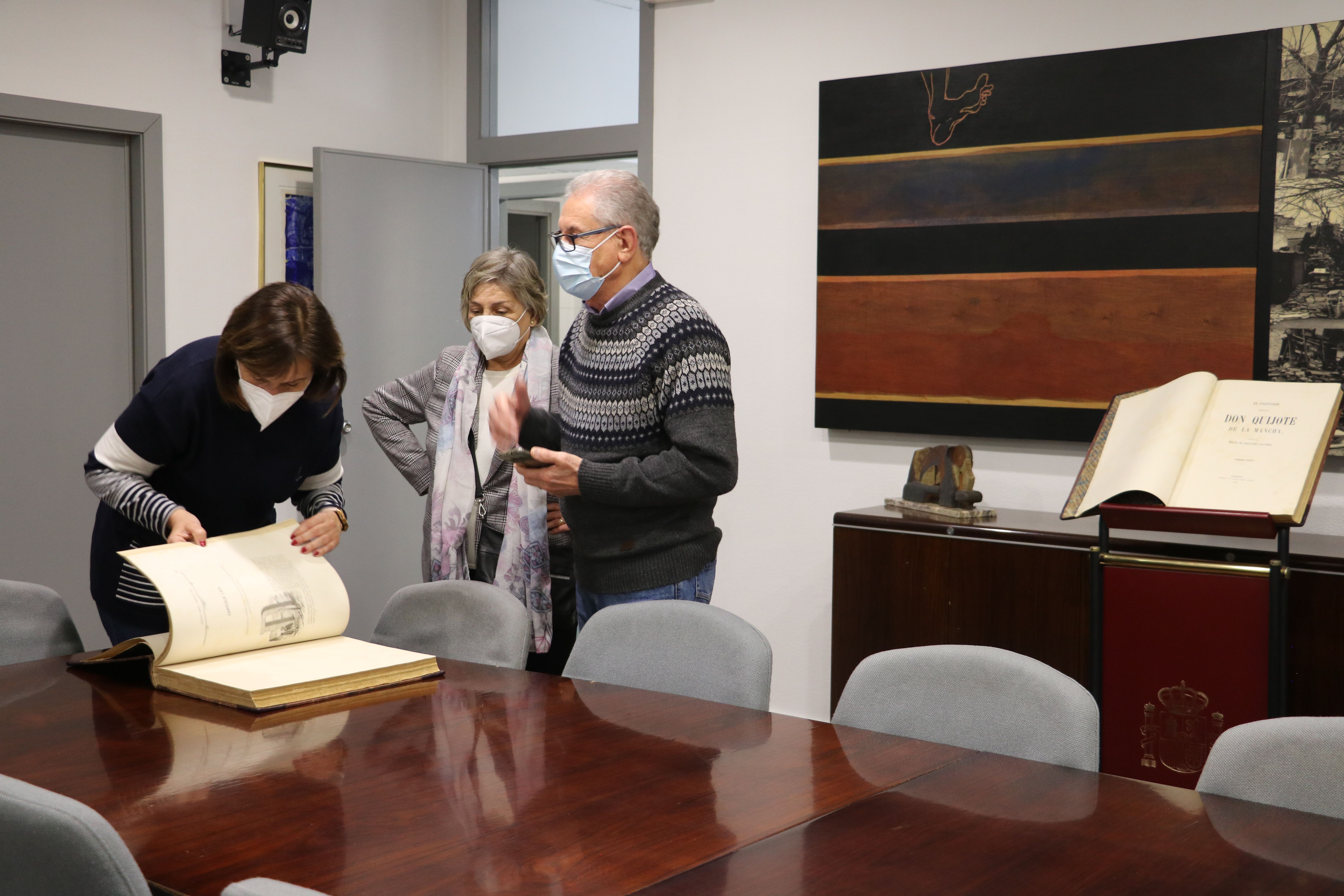 Entrega del Quijote fechado en 1859