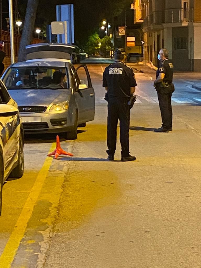 La Policia Local de Sueca, en un control