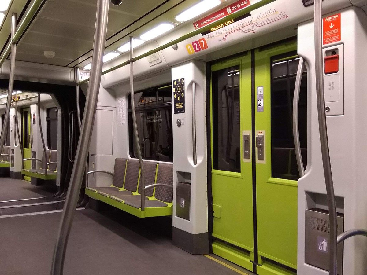 Un vagó de Metrovalencia